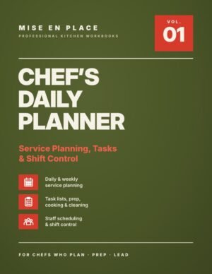 Chef's Daily Planner cover – Mise en Place Vol. 1