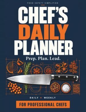 Chef's Daily Planner – 6-Month Edition cover